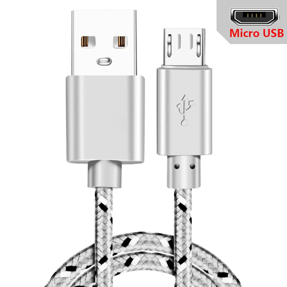 Micro USB Cable 1m Data Sync Charger Xiaomi Samsung Huawei Android Zpaxo White For Micro 1m
