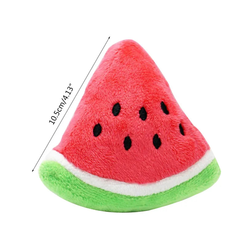 Cute Watermelon Plush Shape Dog Chew Toys Pet Puppy Play Toy for Cat Puppy Breed Reducing Bore Pet Gift Pet Supplies Zpaxo