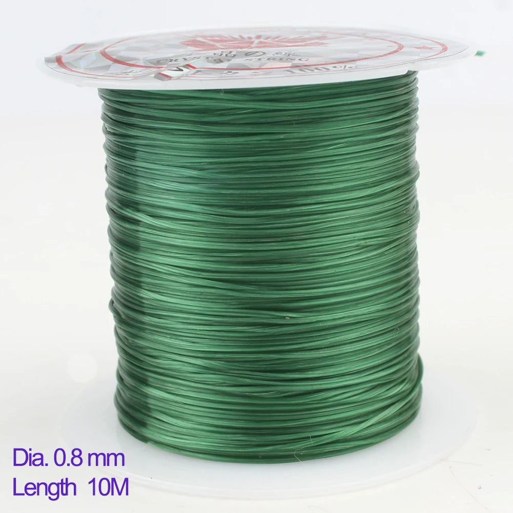 Transparent Elastic Crystal Beading Cord 0.6–1mm | DIY Jewelry