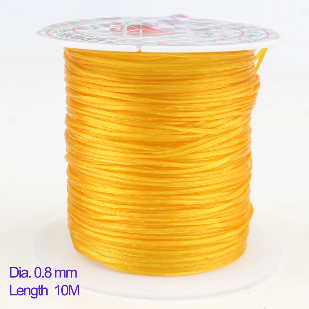 Transparent Elastic Crystal Beading Cord 0.6–1mm | DIY Jewelry