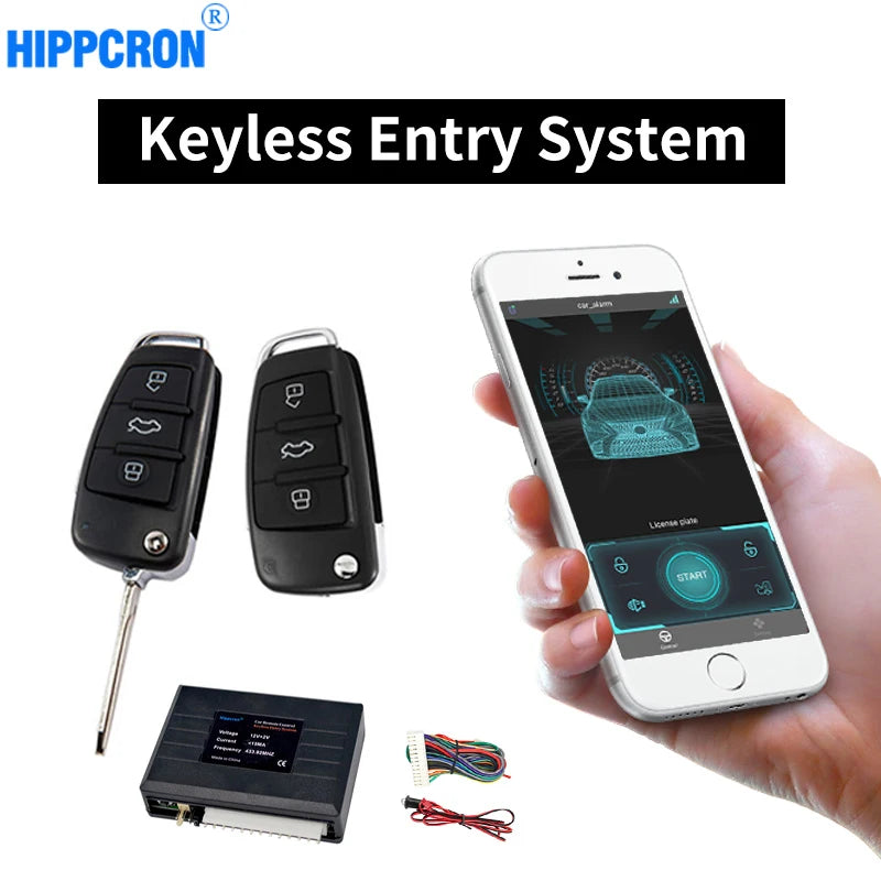 Universal Car Alarm Systems Auto Remote Central Door Lock Keyless APP Zpaxo Default Title