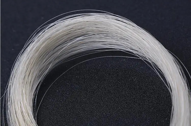Durable Replacement 32'' Natural White Horse Hair Mongolia Tail Viola Zpaxo