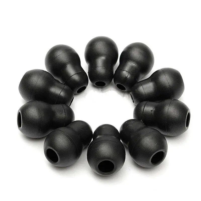 Lot Soft Silicone Black Gray Ear Tips Replacement Earplug Earpieces Zpaxo