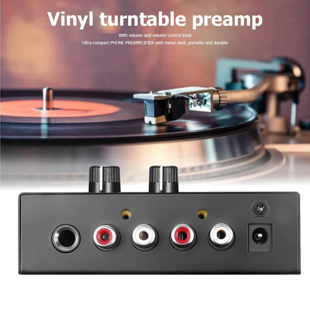 Phono Preamp Pre Amp Preamplifier Level Volume Control RCA Input Zpaxo