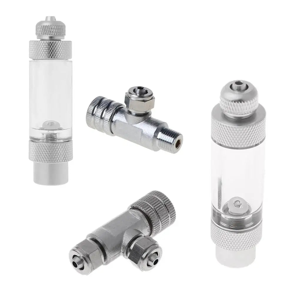 Aquarium CO2 Regulator Bubble Counter Needle Valve Adjustment Valves Zpaxo