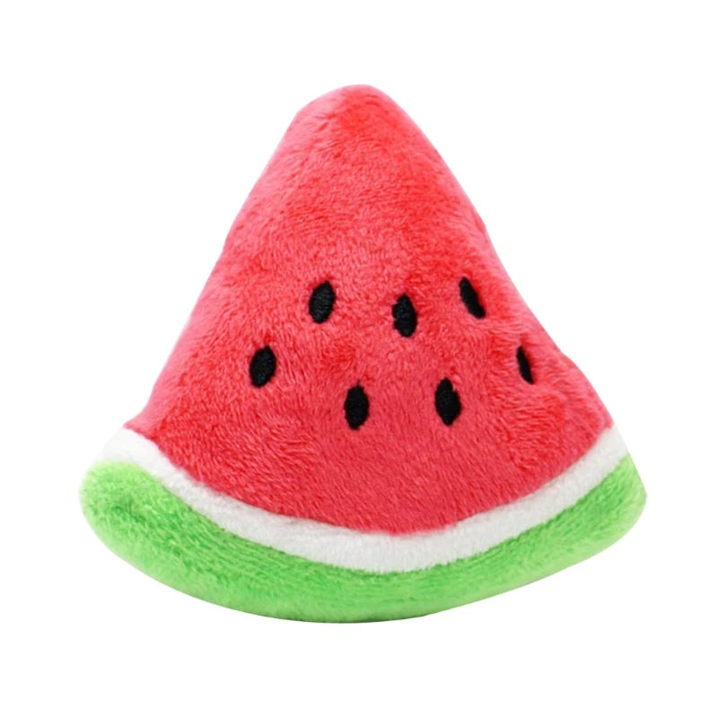 Cute Watermelon Plush Shape Dog Chew Toys Pet Puppy Play Toy for Cat Puppy Breed Reducing Bore Pet Gift Pet Supplies Zpaxo Default Title