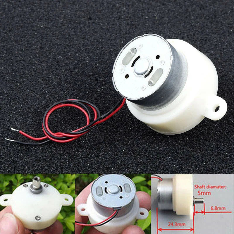 3-9V Mini DC Stability Plastic Gearmotor Micro Low Speed Torque Gear Zpaxo