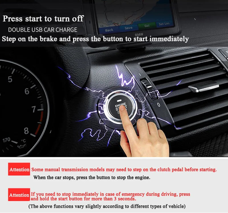 Universal Anti-theft System 12V Remote Start Control Keyless Entry Zpaxo