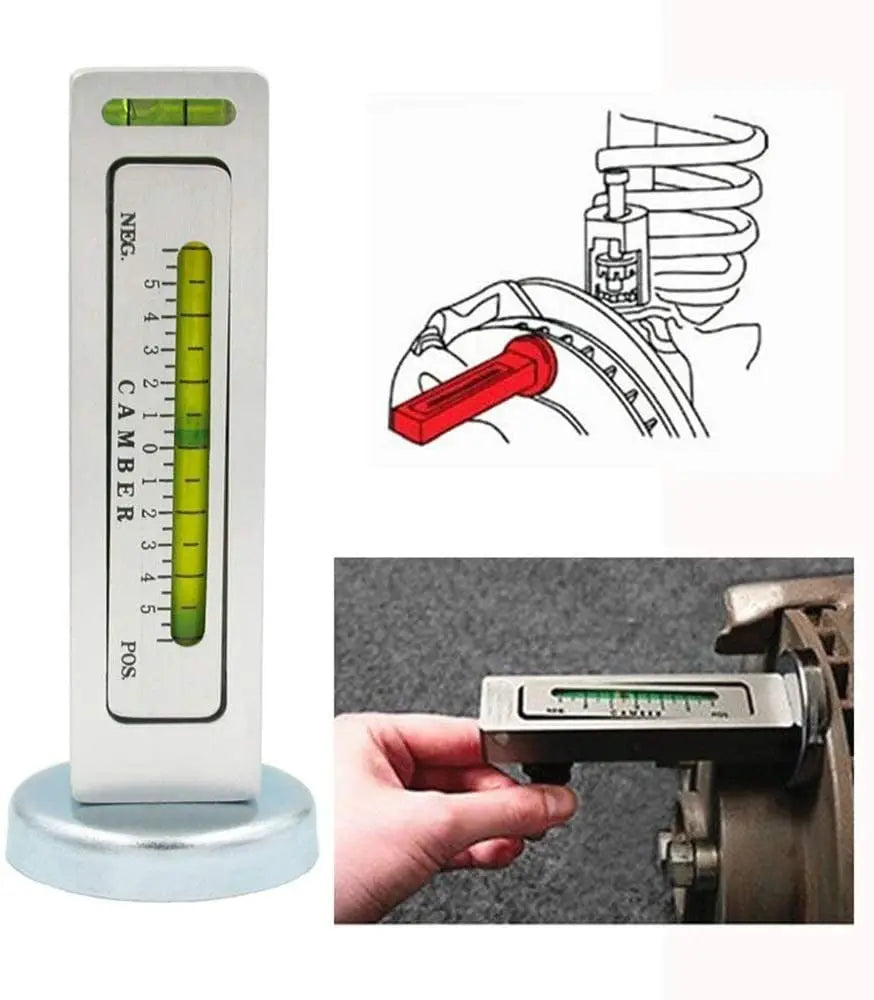 Car Four Wheel Alignment Magnetic Level Gauge Camber Setting Aid Tool Zpaxo