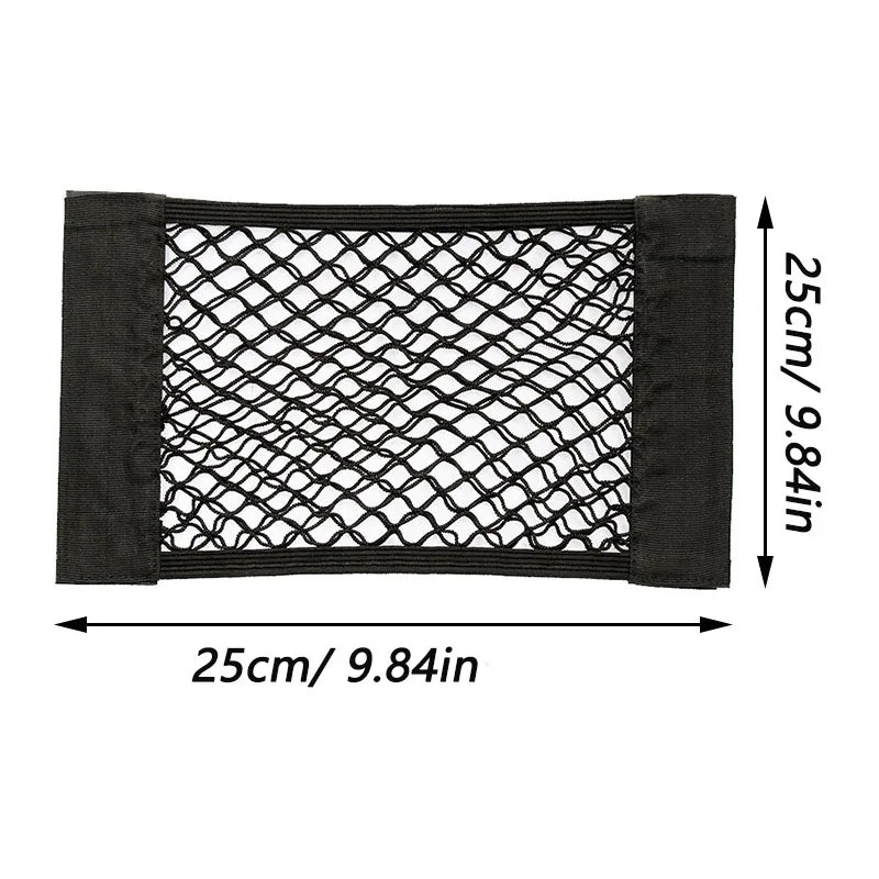 Car Back Rear Trunk Storage Net Seat Elastic String Magic Sticker Zpaxo 25 x 25cm China Mainland