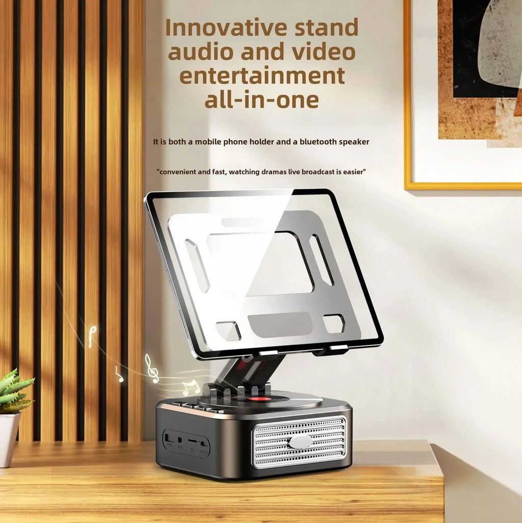 3-in-1 Bluetooth 5 3 Speaker Tablet Holder Foldable Wireless Support Zpaxo