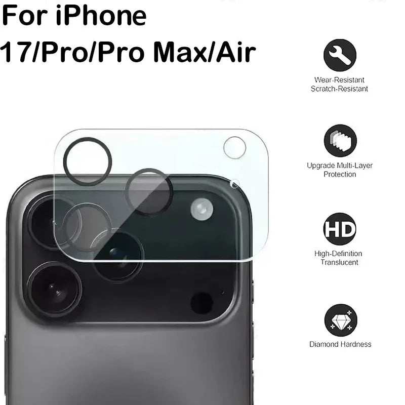 3D Camera Lens Back Glass Protector Apple Iphone 17 Max Tempered Zpaxo 3Pcs For iPhone 17