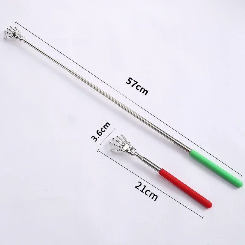 1 Massager Back Stainless Steel Scratcher Ghost Hand Telescopic Zpaxo