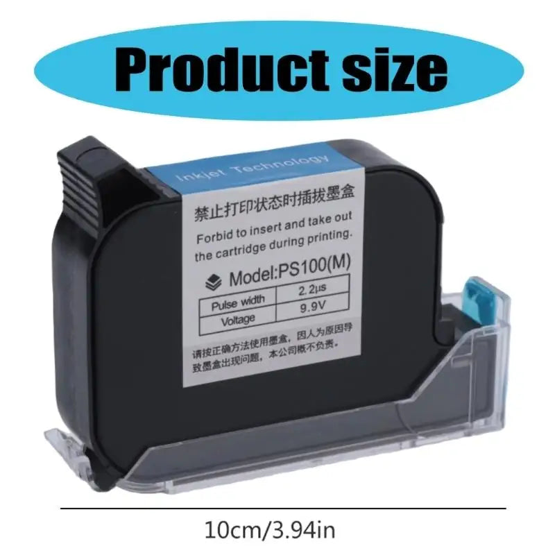 652F PS100(M) Quick Dry Cartridge For Handheld Inkjet Printer,Various Surfaces Zpaxo CN
