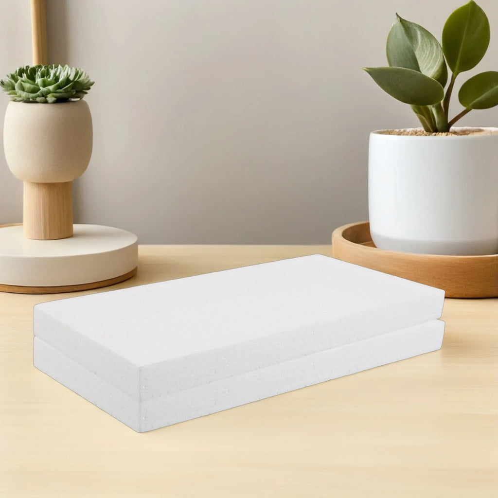 Polystyrene Foam Blocks Rectangular Smooth Surface Easy Cut DIY Zpaxo