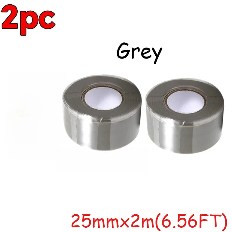 Self Strong Adhesive Tape Waterproof Silicone Resistant Sealing Tape Repair Tapes Ues for Hose/pipe Leaks and Emergency Repairs Zpaxo grey 25mmx2mx2pcs