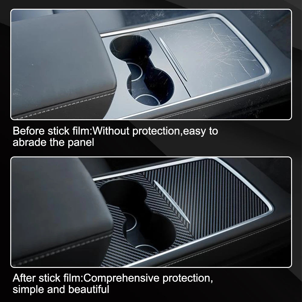 Interior Decoration PVC Film Tesla Model 3 Y 21-22 Multi Car Central Zpaxo