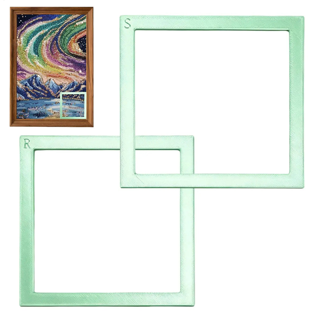 Diamonds Painting Alignment Tool Positioning Frame Gem Art Zpaxo
