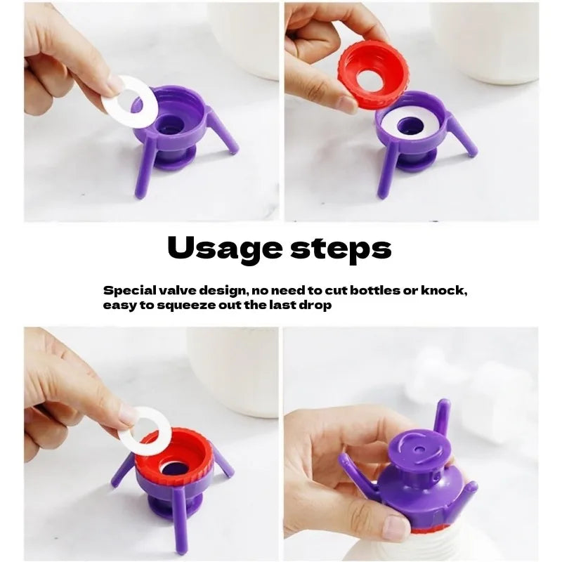 Bottle Emptying Practical Evacuation Cap Down Dispenser Shampoo Zpaxo