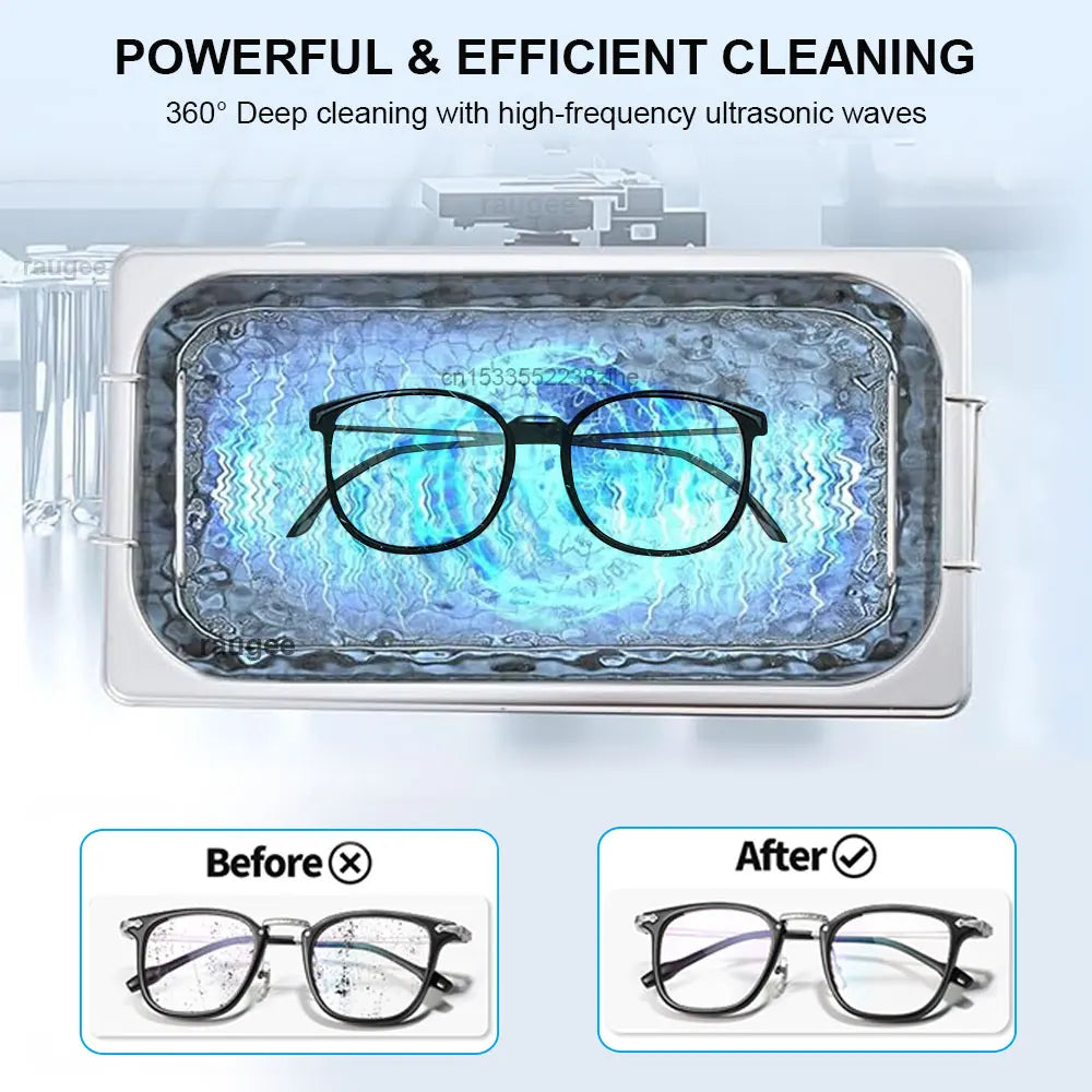 Ultrasonic Cleaner 40KHZ Frequency Vibration Washing Bath Jewelry Zpaxo