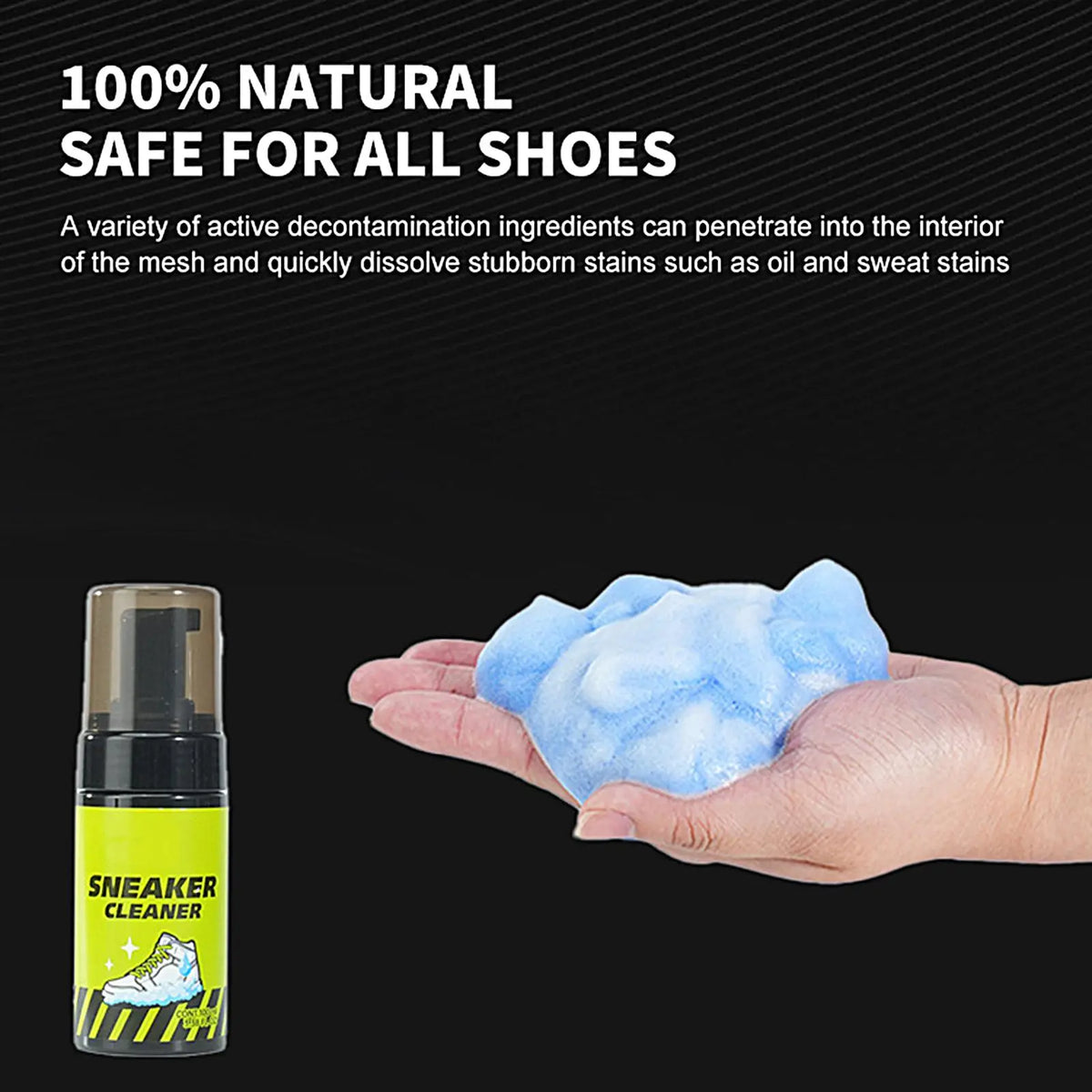 Shoe Cleaning Foam Waterless Cleaner White Sneaker Care Basketball Zpaxo