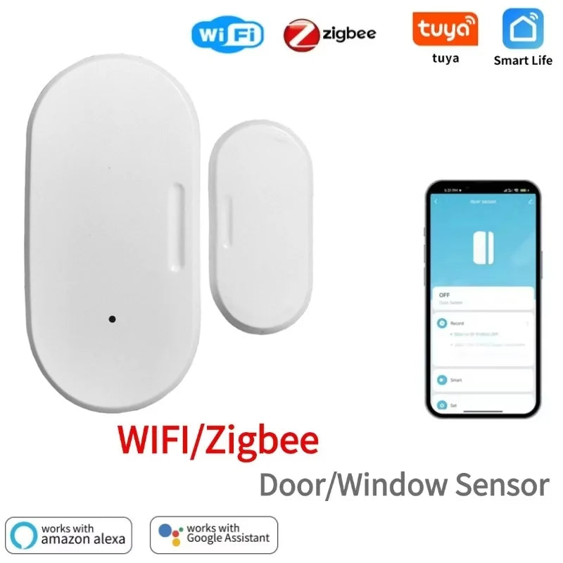 Tuya Door Window Magnetic Sensor Contact Open Closed Detector Smart Zpaxo