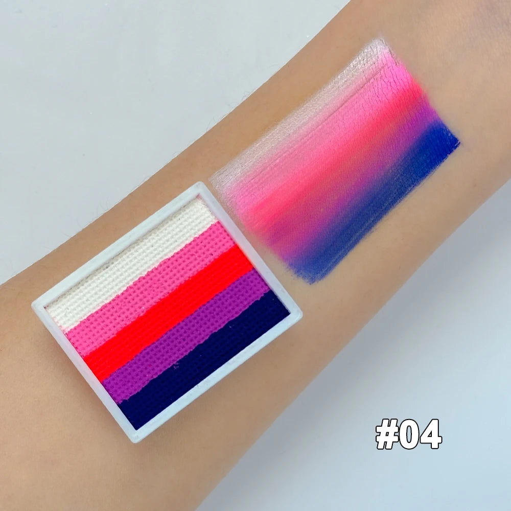 Face Body Paint Makeup Rainbow Water-soluble Colorful Painting Zpaxo 04