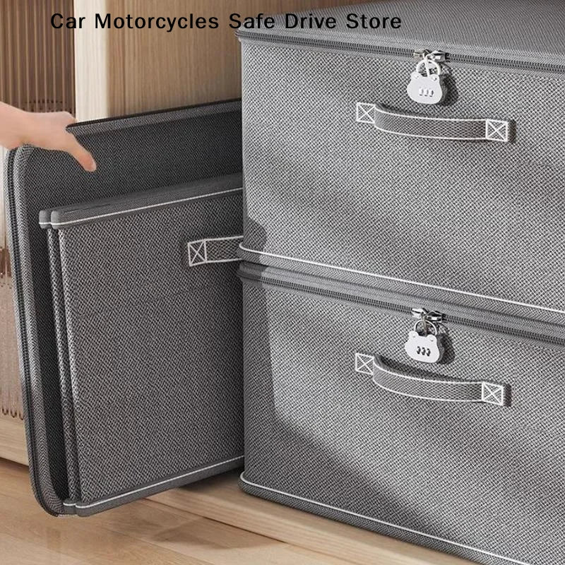Large Lockable Box Clothes Organizer Password Lock Pants Sweater Zpaxo