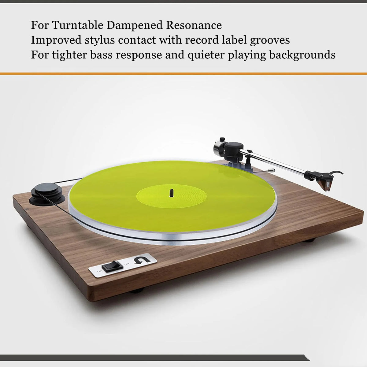 Turntable Mat Record Platter Slipmat Low Noise Acrylic Player Slip Zpaxo