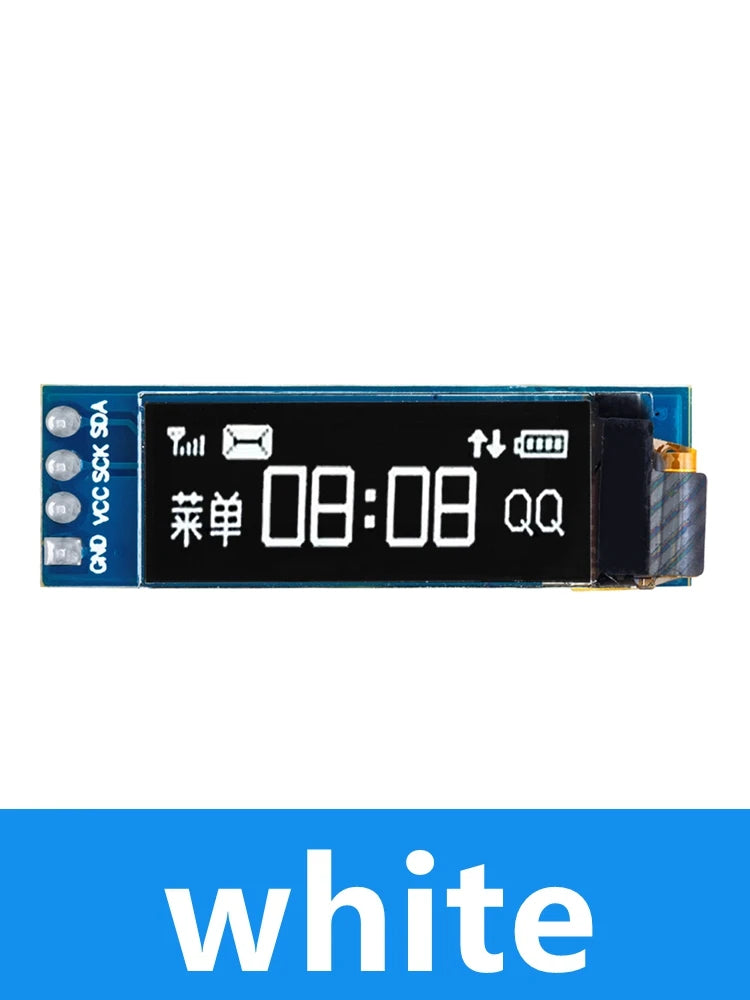 1PCS 0.91 inch OLED module 0.91" white blue OLED 128X32 OLED LCD LED Display module 0.91" IIC Communicate Zpaxo 0.91 White