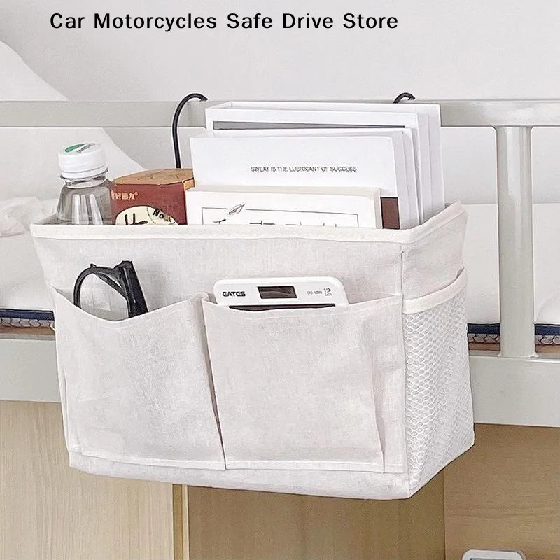 Storage Basket Hanging Rack Bed Remote Control Bookshelf Dormitory Zpaxo