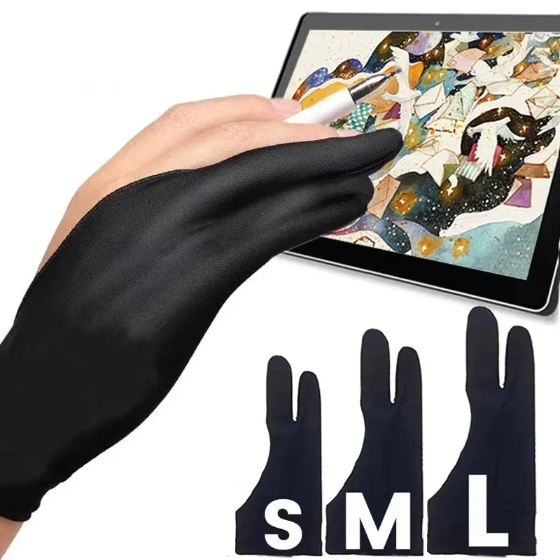 Two-finger Drawing Glove Artist Gloves Anti-touch Screen Graphics Zpaxo