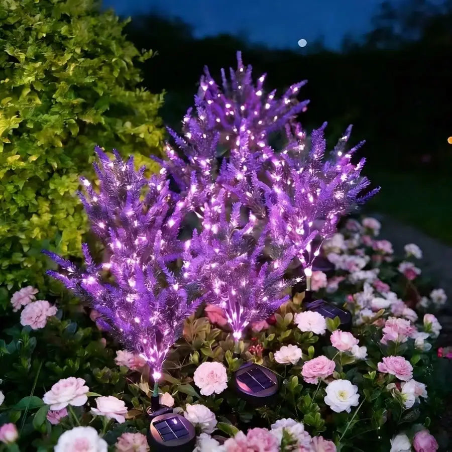 Solar-powered Lavender Lamp Outdoor Garden Decorative Lighting Zpaxo 1pc