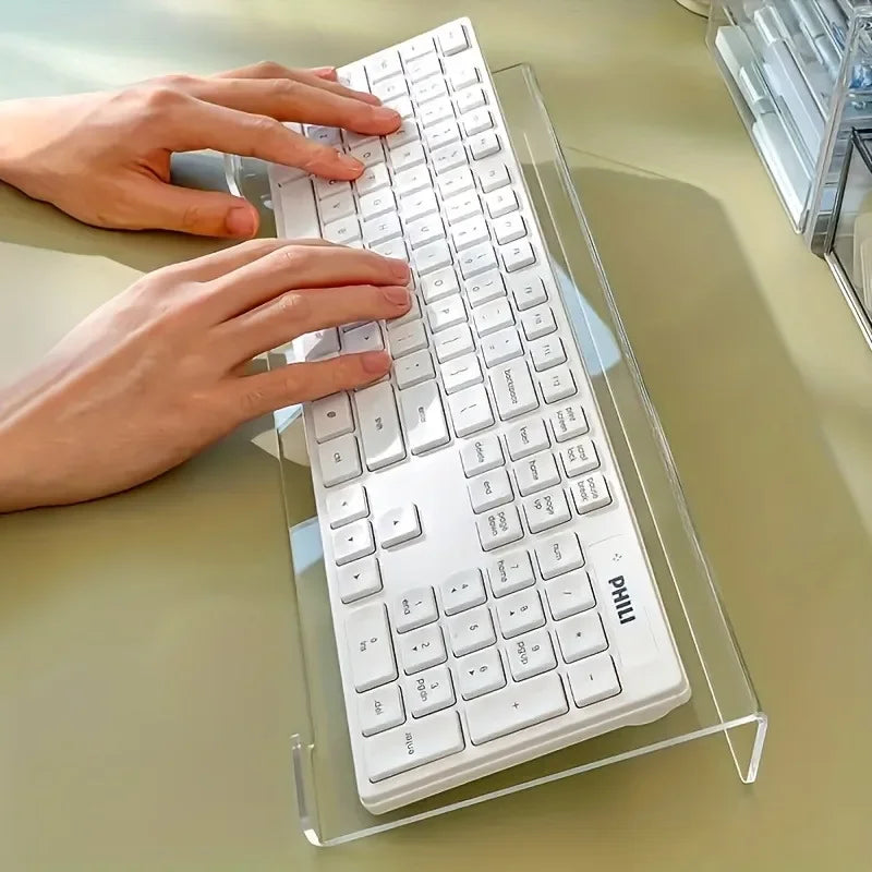 Acrylic Keyboard Stand Compact Desktop Lifter Mini Mixed Uncharged Zpaxo