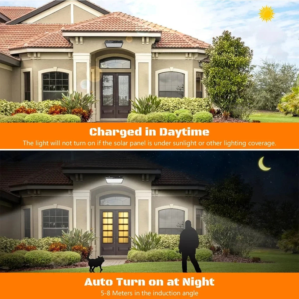Outdoor Solar Lights Waterproof Motion Sensor 258LED Flood Light 3 Zpaxo