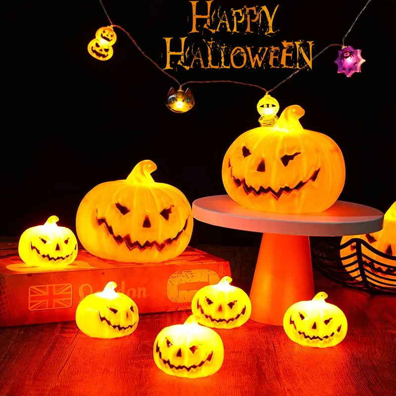 Battery-style Halloween LED Pumpkin Lantern Lights Jack-o-lantern Zpaxo