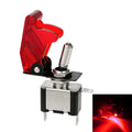 Toggle Switch Protective Cover Car Auto LED Light 12V 20A Control Off Zpaxo Red