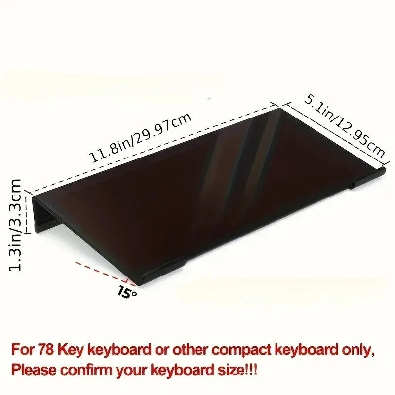 Acrylic Keyboard Stand Compact Desktop Lifter Mini Durable Clear Zpaxo