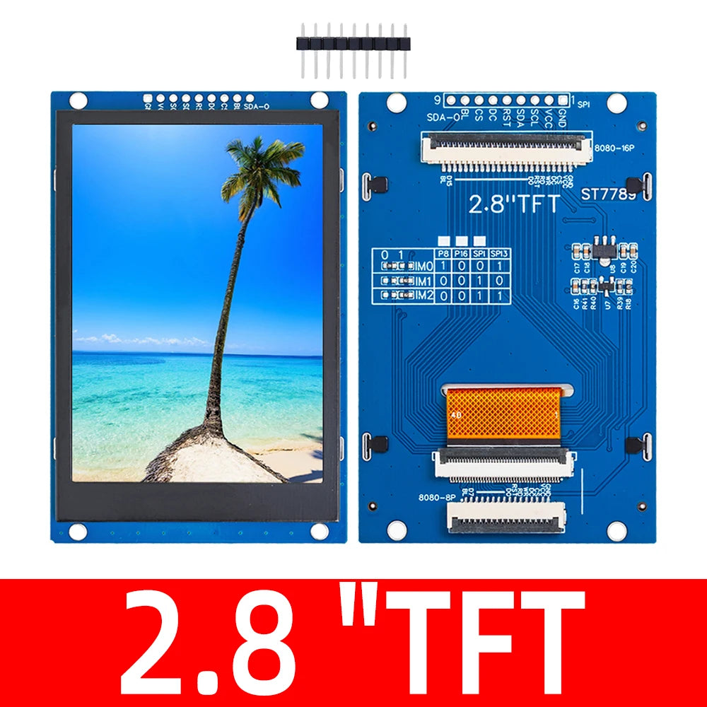 2 4 8 3 5 TFT LCD Display Module 240x320 320x480 SPI Interface Zpaxo 2.8 TFT