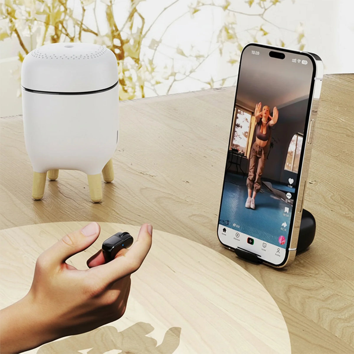 BT Scrolling Ring Touchpad Air Finger Mouse Wireless Scroller Iphone Zpaxo