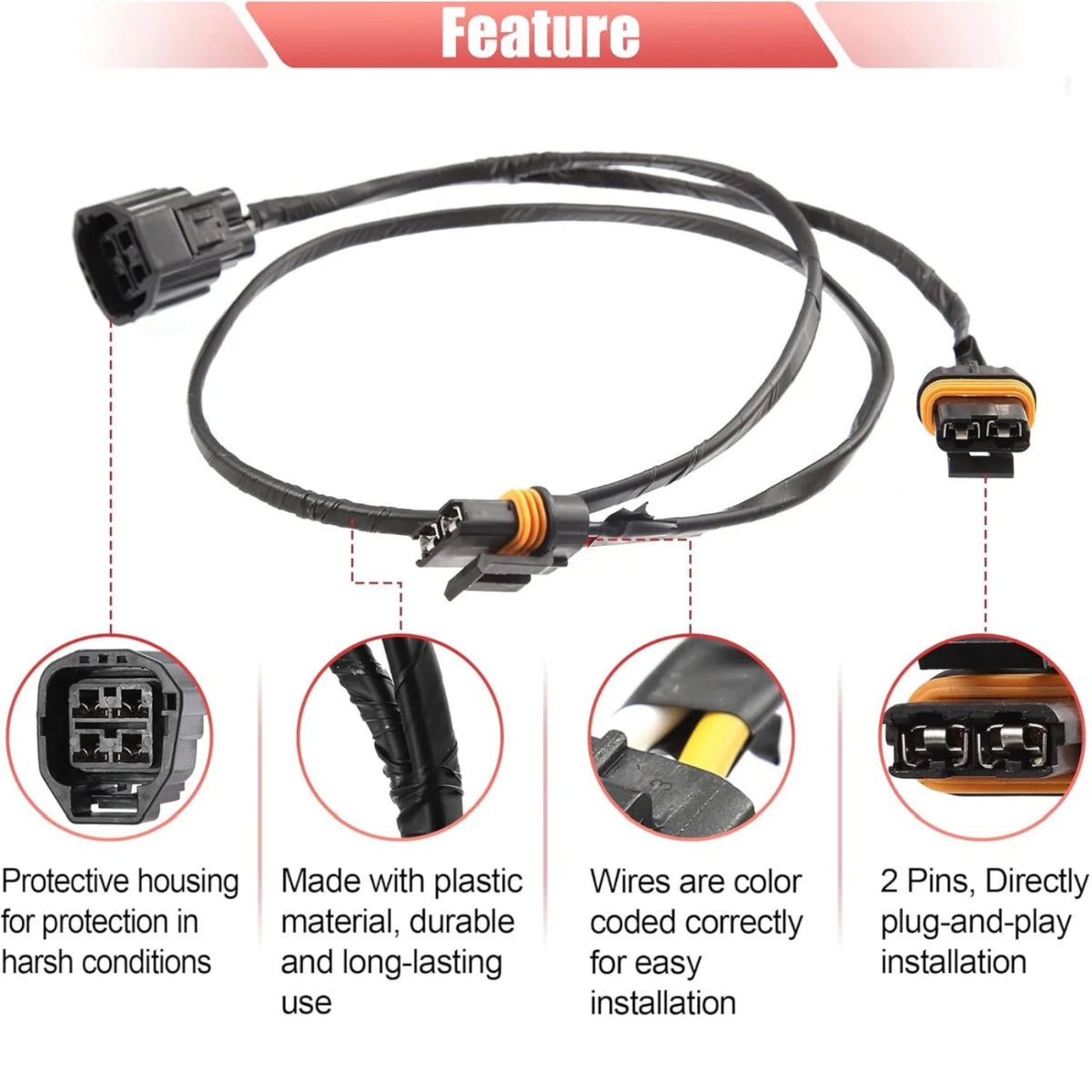 05137716AA Vehicle Radiator Cooling Fan Motor Wiring Harness Dodge Zpaxo