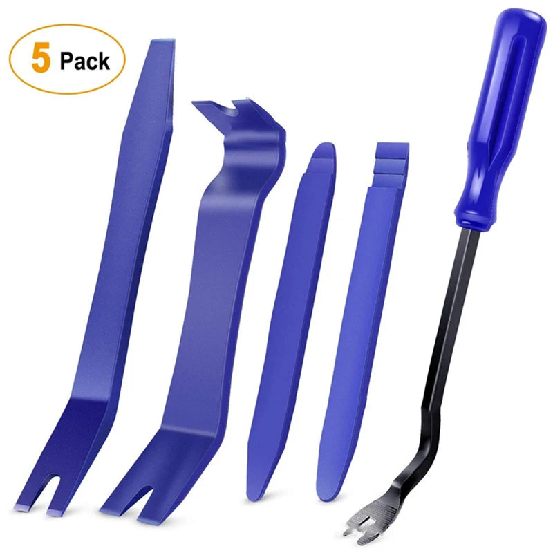 Car Audio Trimming Removal Tool Scratch Prying Resistant Suitable Zpaxo 5 pcs blue
