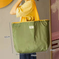 1-Pack Reusable Shopping Bag Large Capacity Foldable Drawstring Zpaxo green-1pc