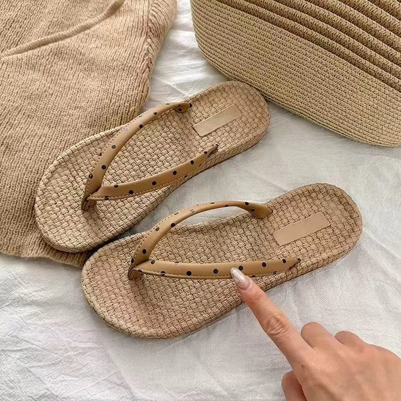 2026 Summer Women's Wave Point Lightweight Comfortable Slippers Women Zpaxo Khaki 40