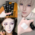 White Liquid Foundation for Halloween Goth Makeup Waterproof Full Coverage Primer High Concealer Cosplay Foundation Face Paint Zpaxo 03 White