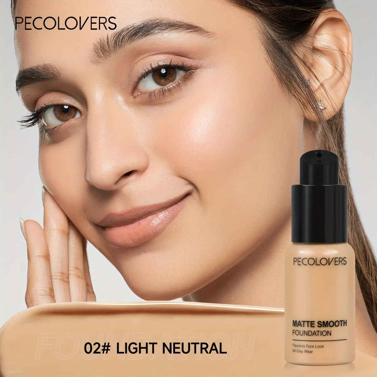 Matte Smooth Foundation Liquid -Multi-Tone Nature Effect, Enhanced Coverage with Use, Universal Skin Compatibility, All-Day Wear Zpaxo 02