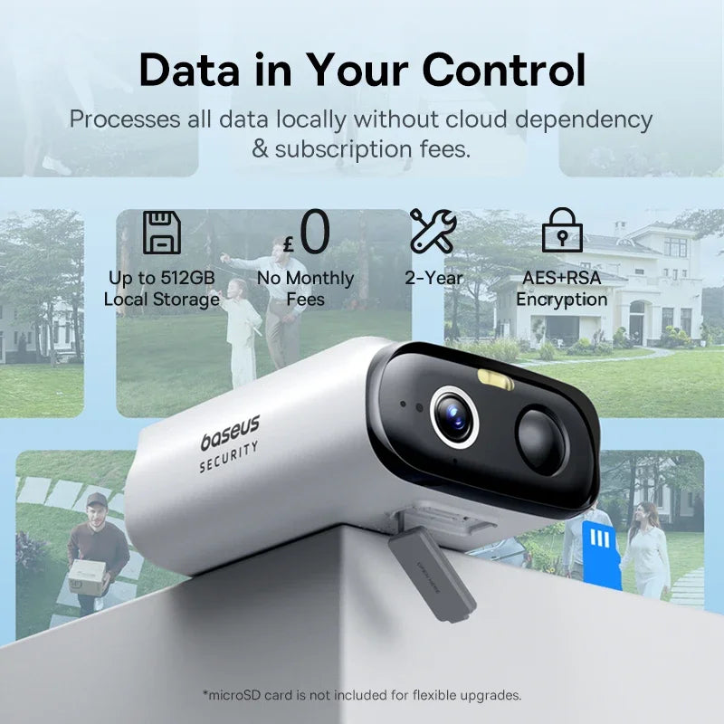 Baseus Security S1 Lite Solar Camera Wireless Outdoor Continuous Zpaxo