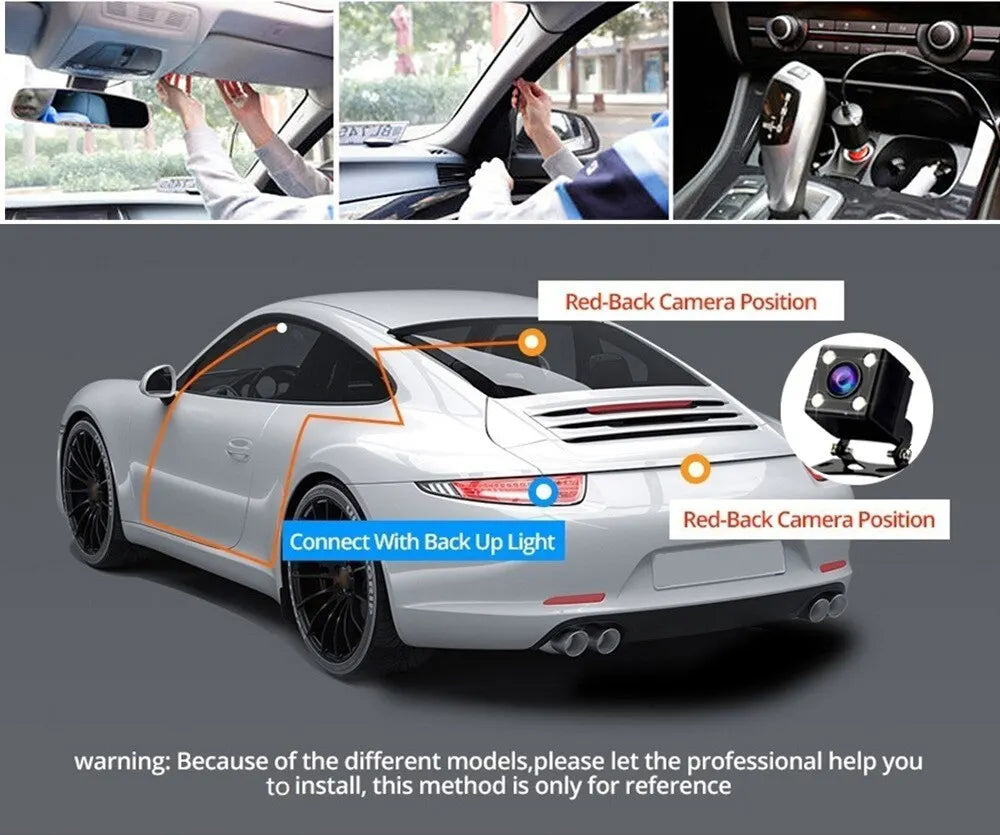 Car DVR HD Dash Camera Video Recorder Parking Monitoring Insede IR Zpaxo