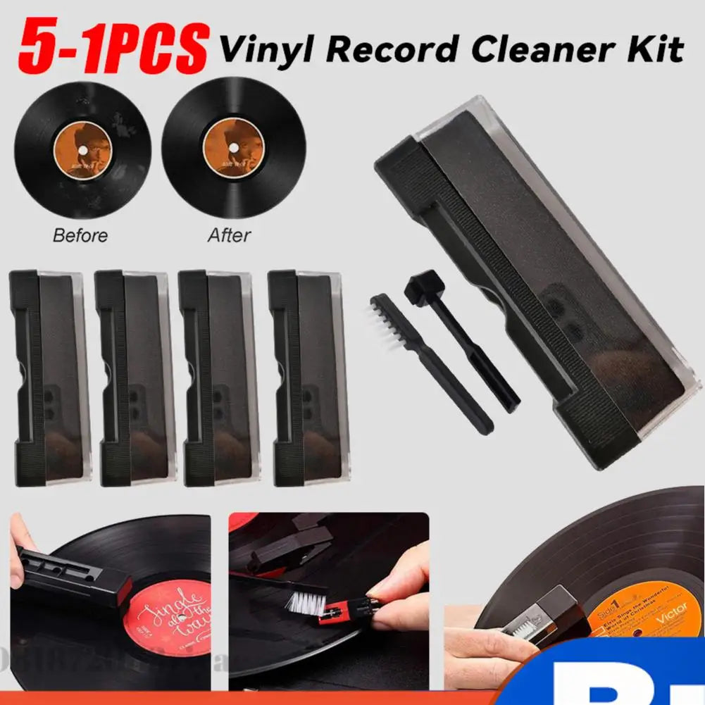 5- Vinyl Records Cleaner Anti Static Cleaning Brush Dust-remover LP Zpaxo