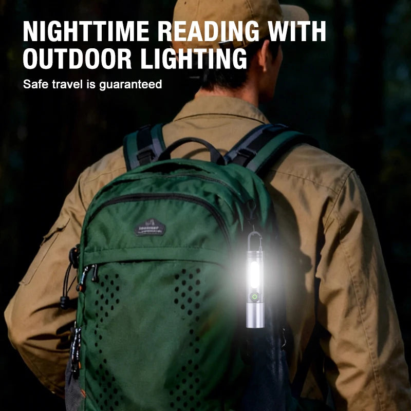 Multifunctional Mini Strong Light Flashlight Outdoor Camping Lighting Zpaxo